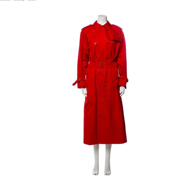 Burberry trench coat plaid checkered USA 8 - Picture 1 of 16